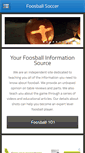 Mobile Screenshot of foosballsoccer.com